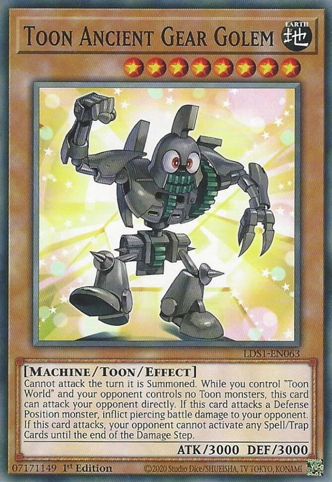 Toon Ancient Gear Golem (1st Edition) card image