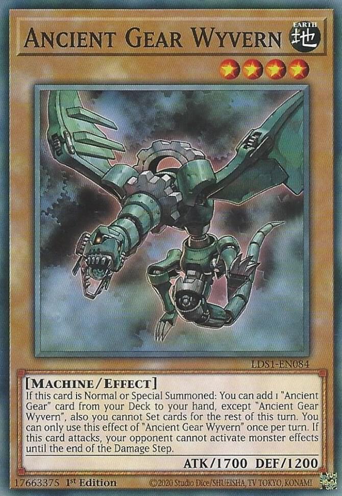 Ancient Gear Wyvern (1st Edition) card image