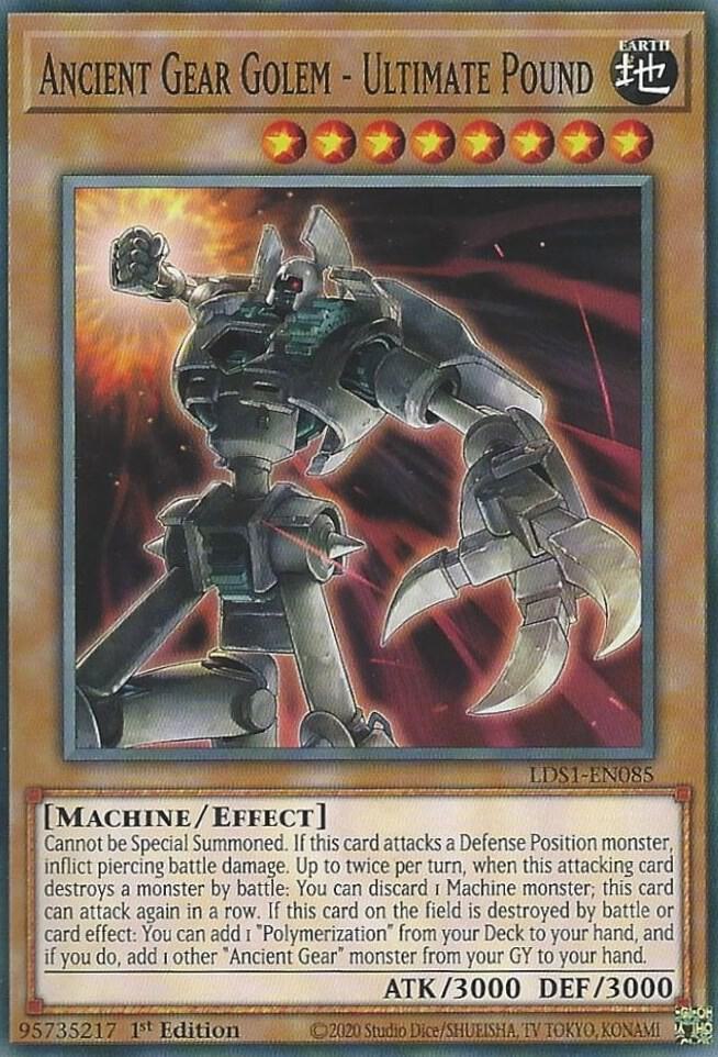 Ancient Gear Golem - Ultimate Pound (1st Edition) card image