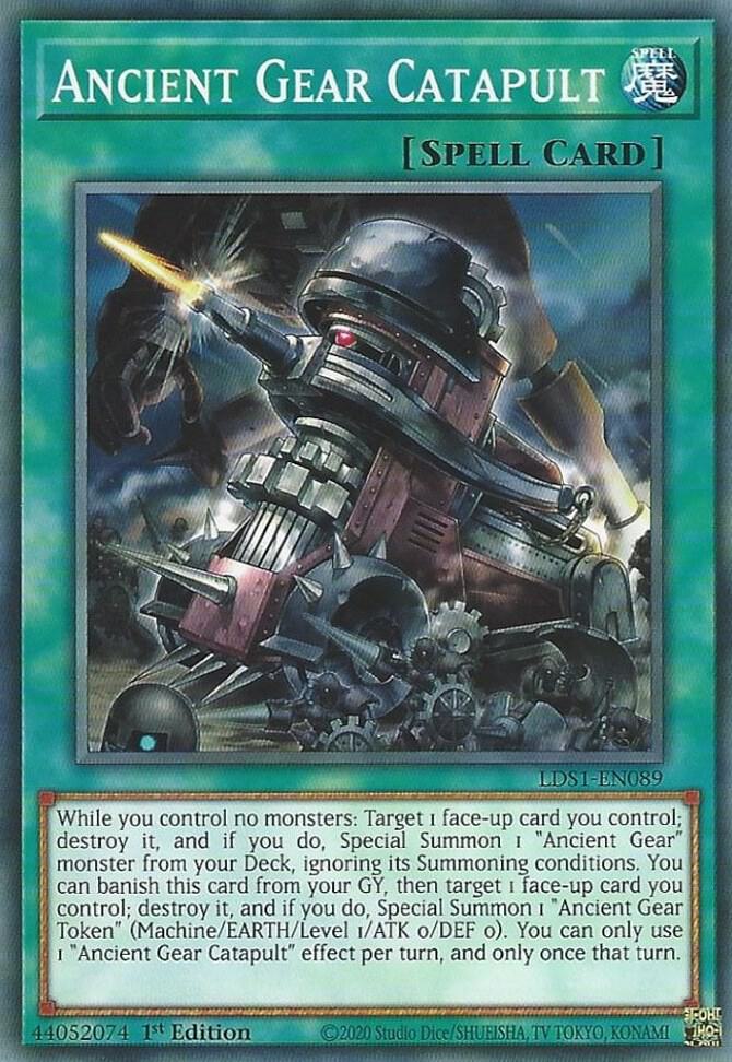 Ancient Gear Catapult (1st Edition) card image