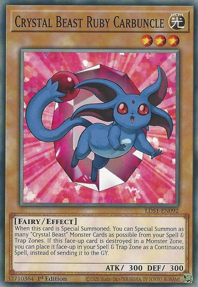 Crystal Beast Ruby Carbuncle (1st Edition) card image