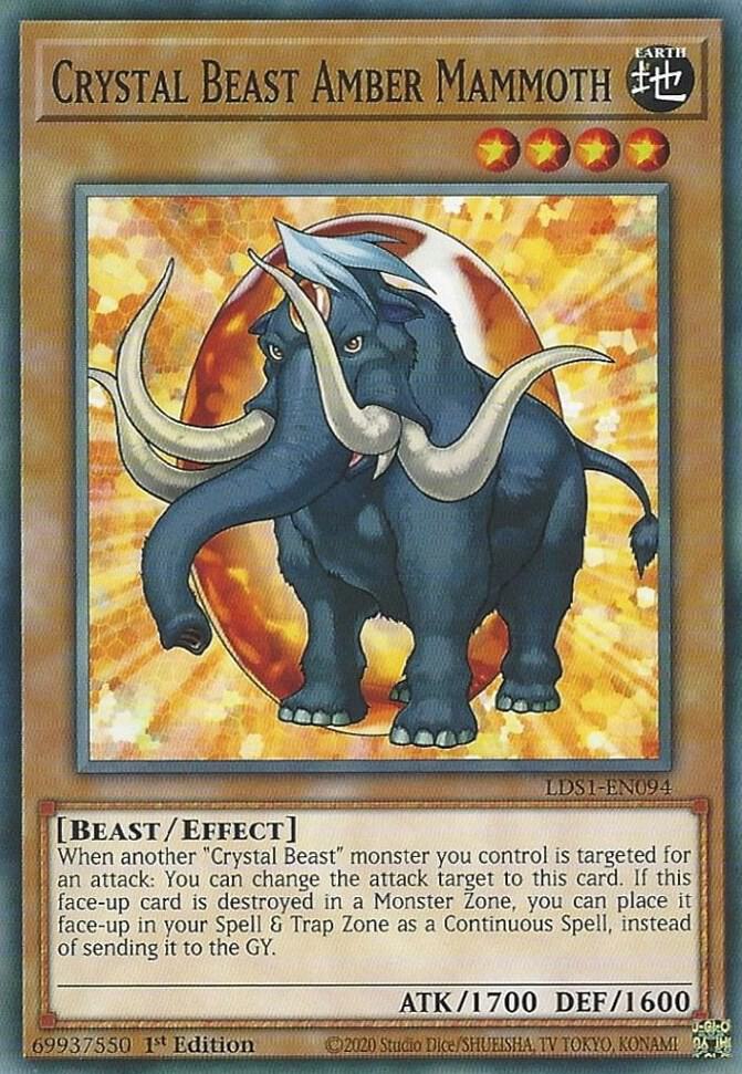 Crystal Beast Amber Mammoth (1st Edition) card image