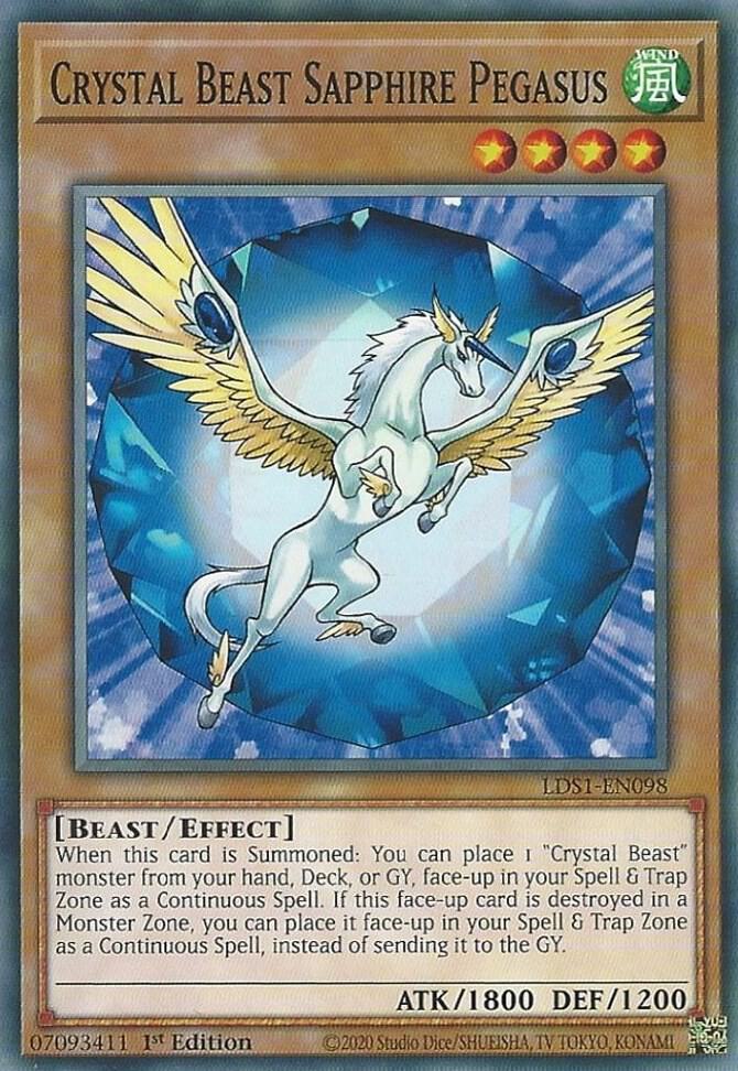 Crystal Beast Sapphire Pegasus (1st Edition) card image