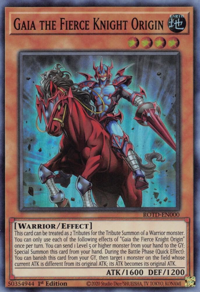 Gaia the Fierce Knight Origin (1st Edition) card image