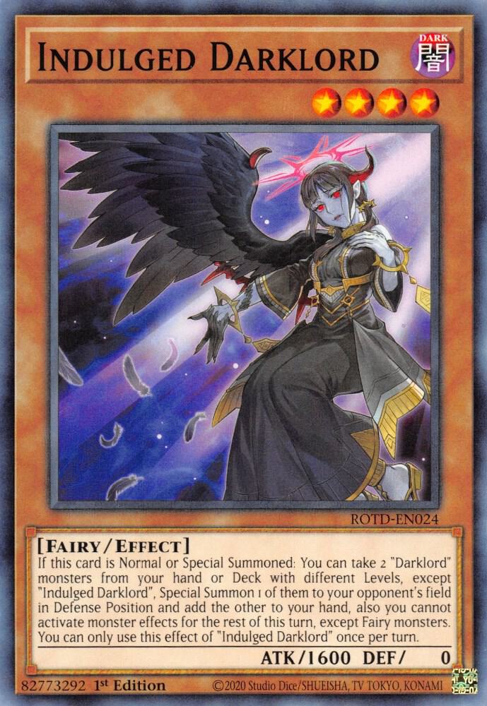 Indulged Darklord (1st Edition) card image