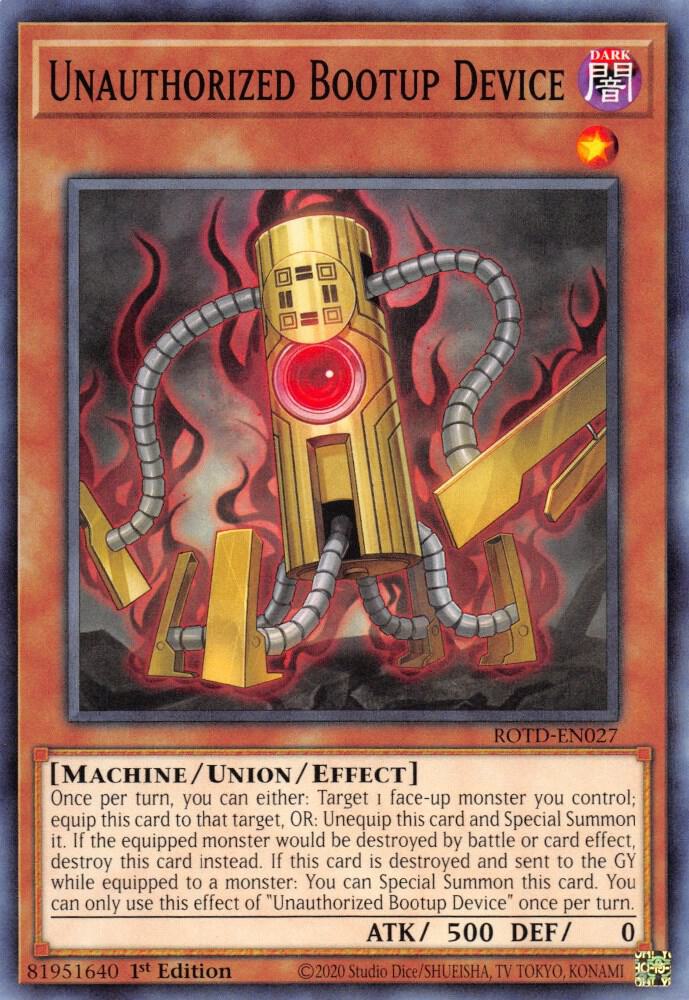 Unauthorized Bootup Device (1st Edition) card image