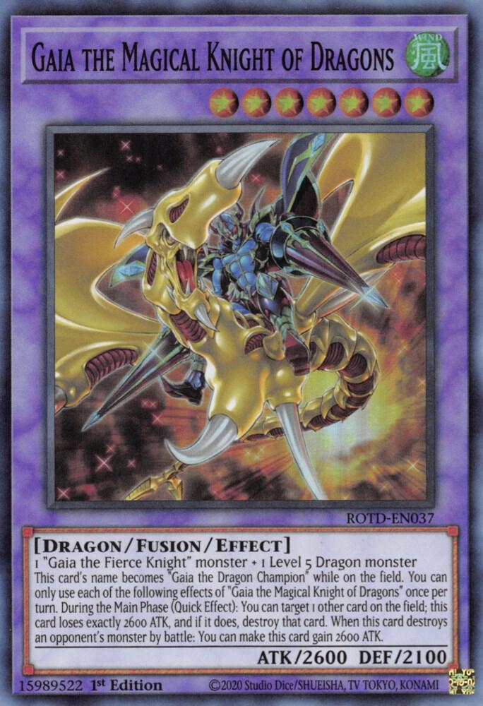 Gaia the Magical Knight of Dragons (1st Edition) card image