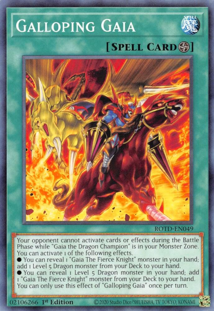 Galloping Gaia (1st Edition) card image