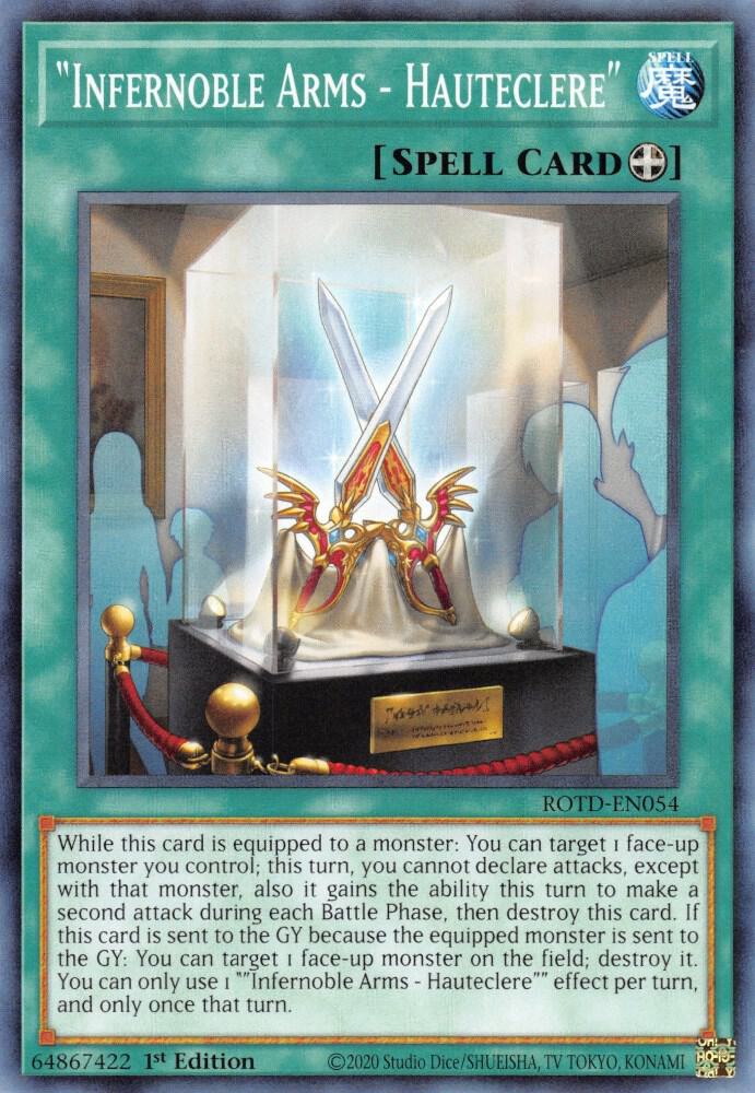 "Infernoble Arms - Hauteclere" (1st Edition) card image