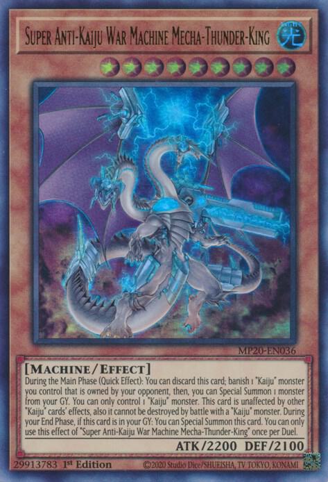 Super Anti-Kaiju War Machine Mecha-Thunder-King card image