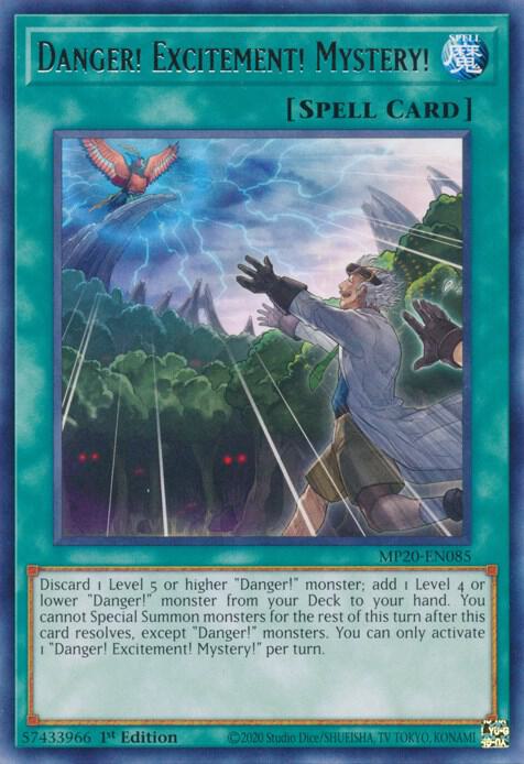 Danger! Excitement! Mystery! card image