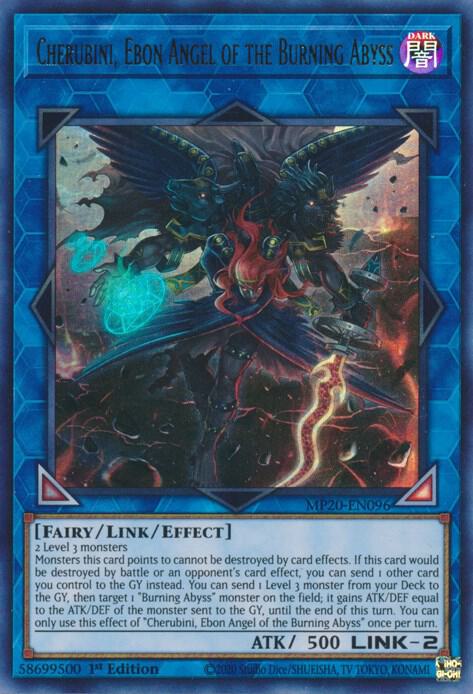 Cherubini, Ebon Angel of the Burning Abyss card image