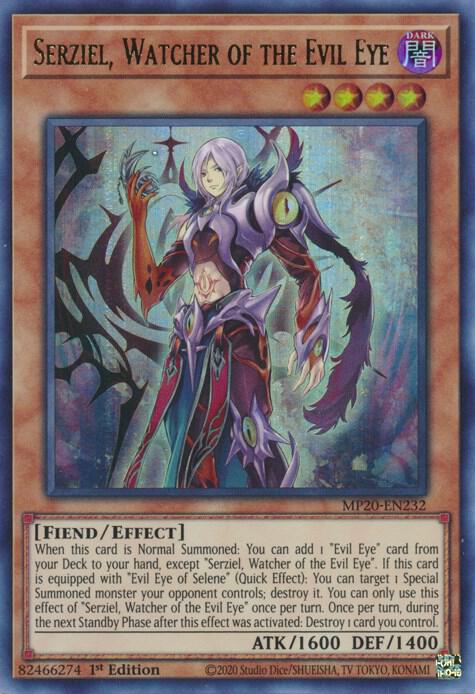 Serziel, Watcher of the Evil Eye card image