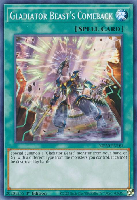 Gladiator Beast's Comeback card image