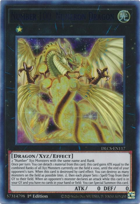 Number 100: Numeron Dragon (Blue) card image