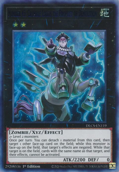 Number 45: Crumble Logos the Prophet of Demolition (Blue) card image
