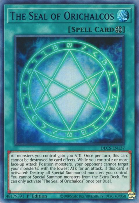 The Seal of Orichalcos (Blue) card image