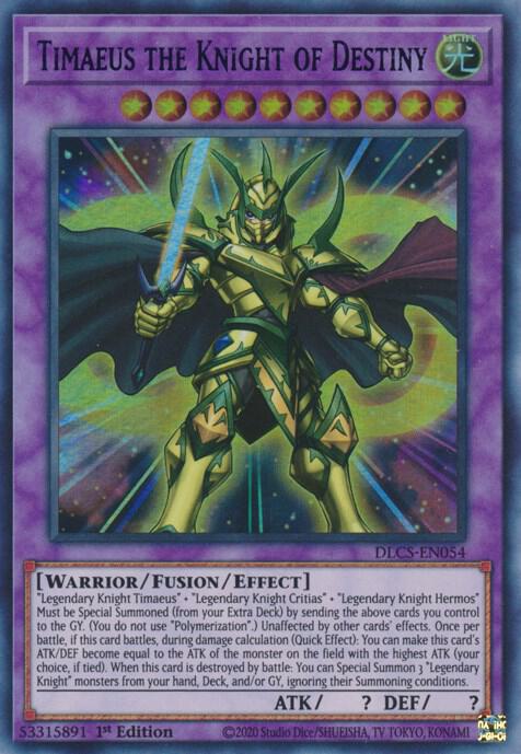 Timaeus the Knight of Destiny (Blue) card image