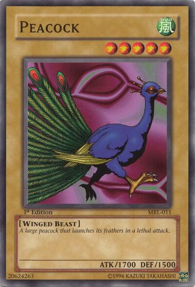 Peacock card image