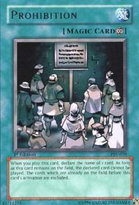 Prohibition card image