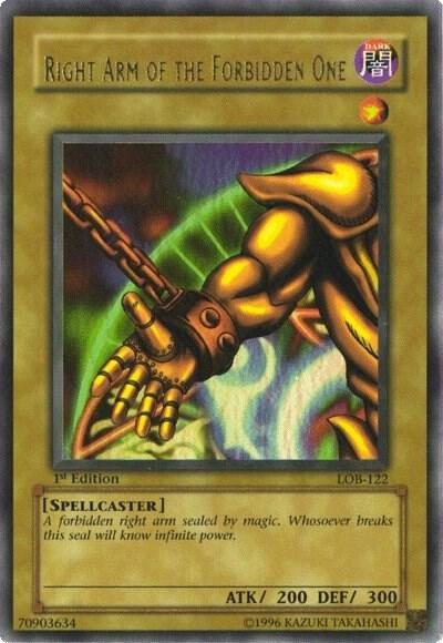 Right Arm of the Forbidden One card image