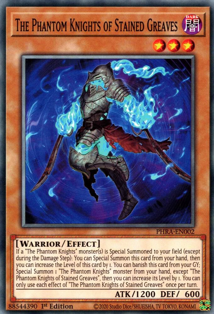 The Phantom Knights of Stained Greaves (1st Edition) card image