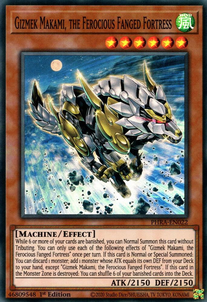 Gizmek Makami, the Ferocious Fanged Fortress (1st Edition) card image