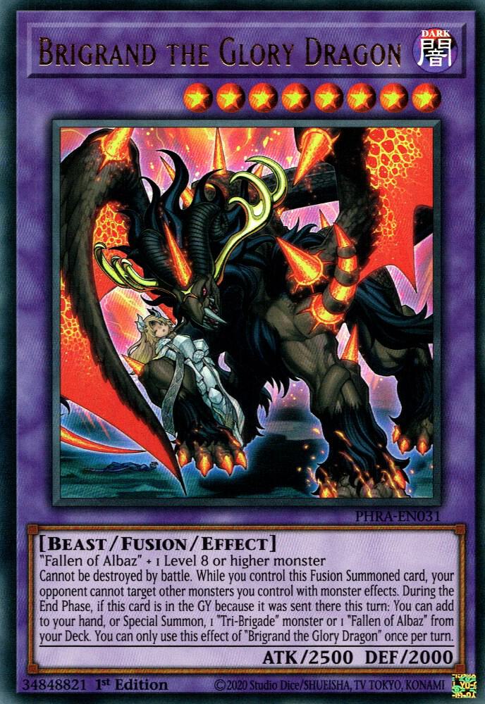 Brigrand the Glory Dragon (1st Edition) card image