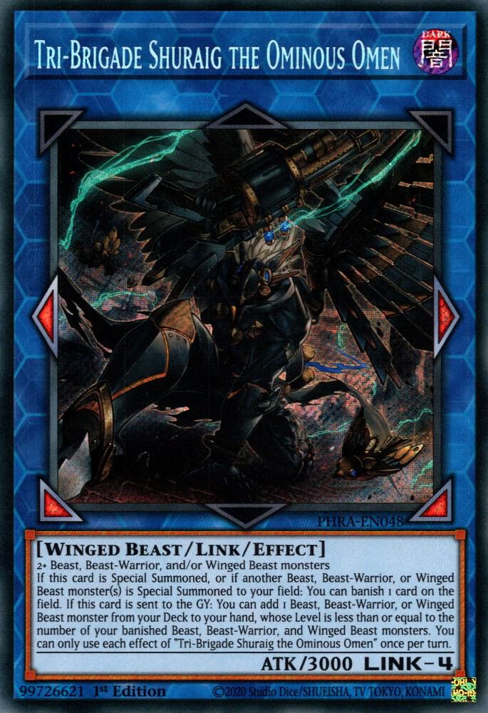 Tri-Brigade Shuraig the Ominous Omen (1st Edition) card image
