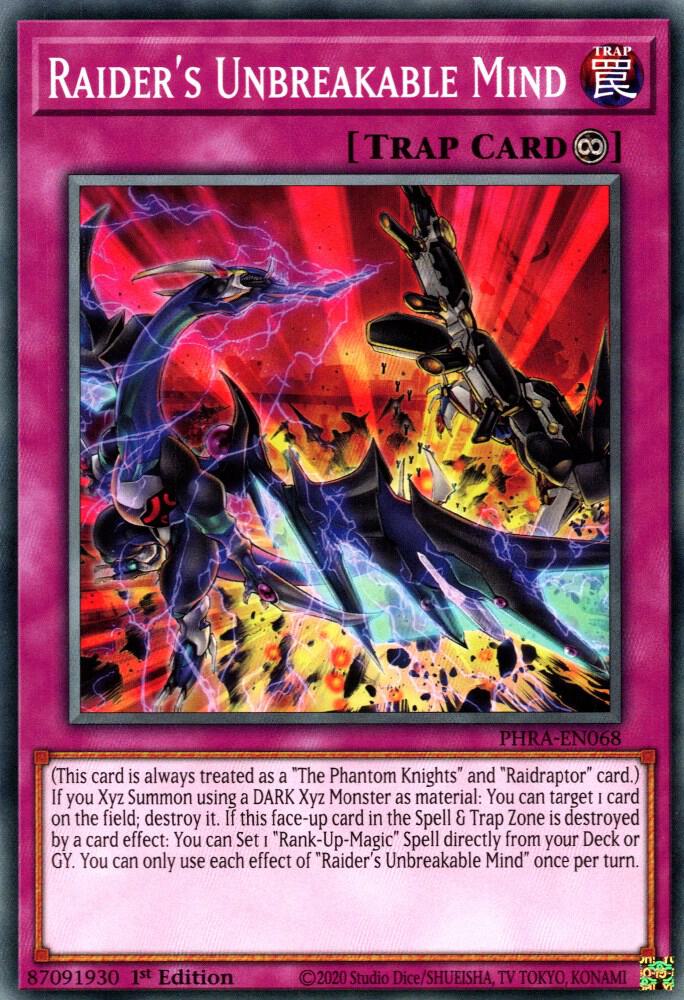 Raider's Unbreakable Mind (1st Edition) card image