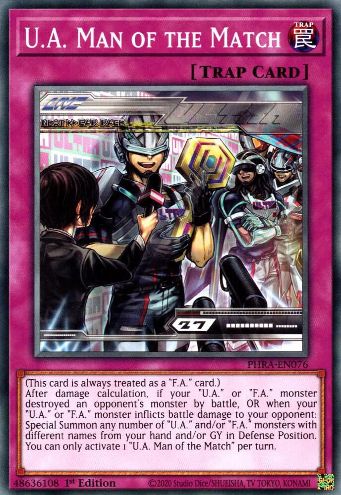 U.A. Man of the Match (1st Edition) card image