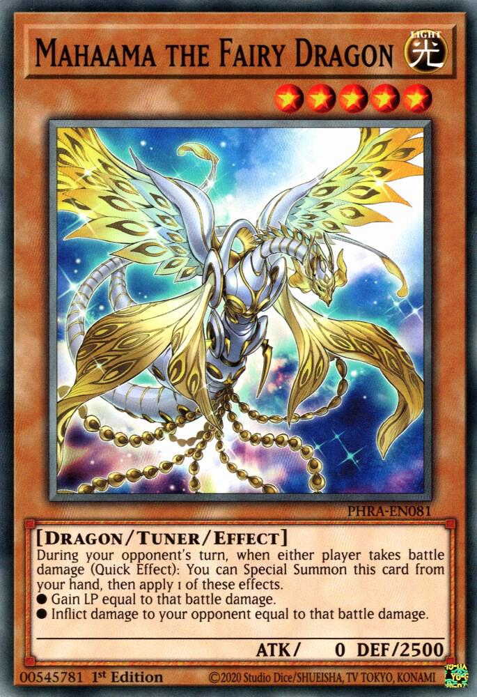 Mahaama the Fairy Dragon (1st Edition) card image