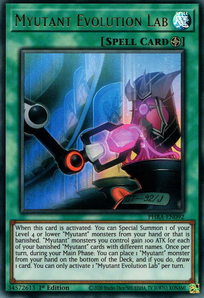 Myutant Evolution Lab (1st Edition) card image
