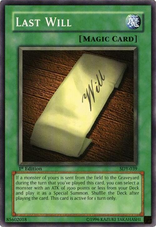 Last Will card image