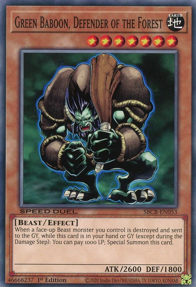 Green Baboon, Defender of the Forest card image
