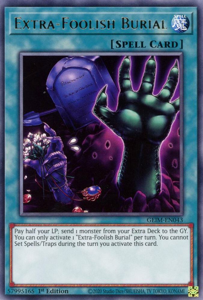 Extra-Foolish Burial card image