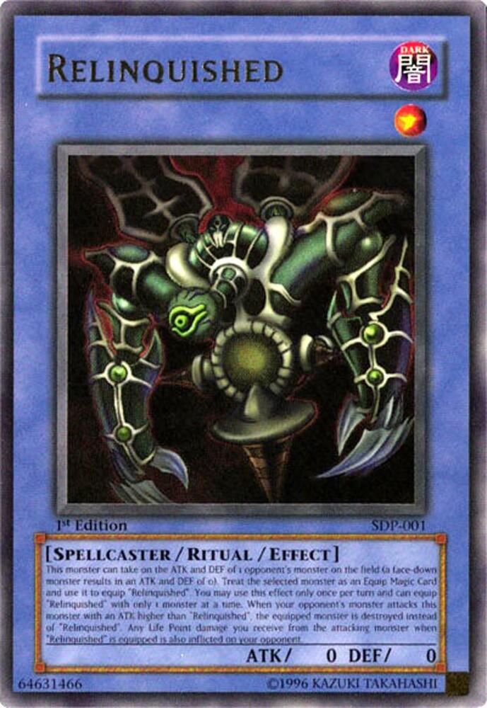 Relinquished card image