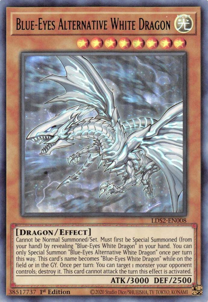 Blue-Eyes Alternative White Dragon (Green) card image