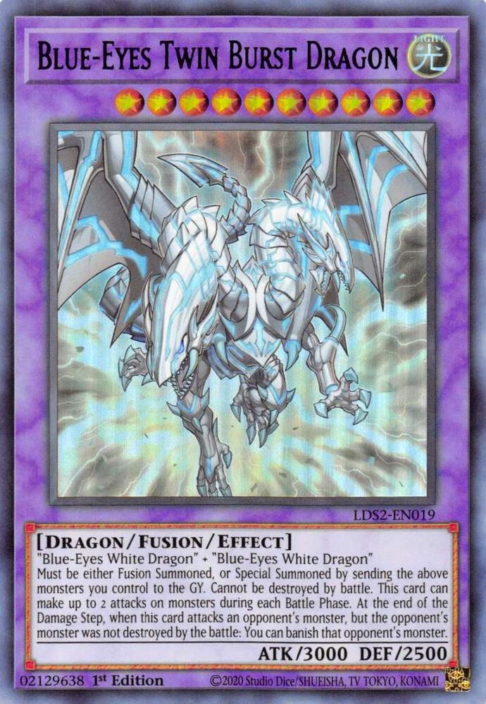 Blue-Eyes Twin Burst Dragon (Green) card image