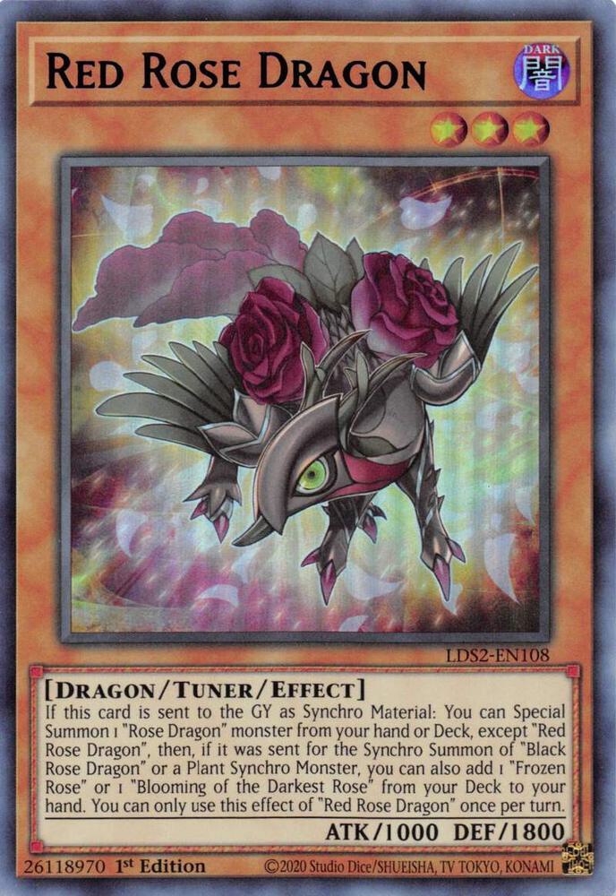 Red Rose Dragon (Blue) card image