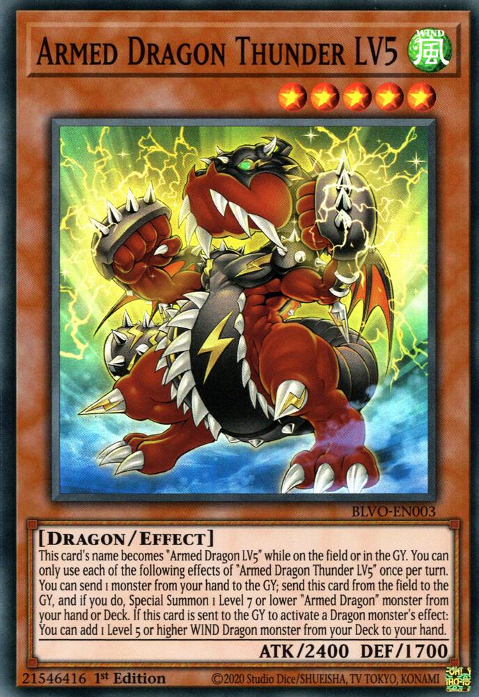 Armed Dragon Thunder LV5 (1st Edition) card image