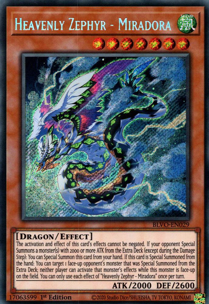 Heavenly Zephyr - Miradora (1st Edition) card image
