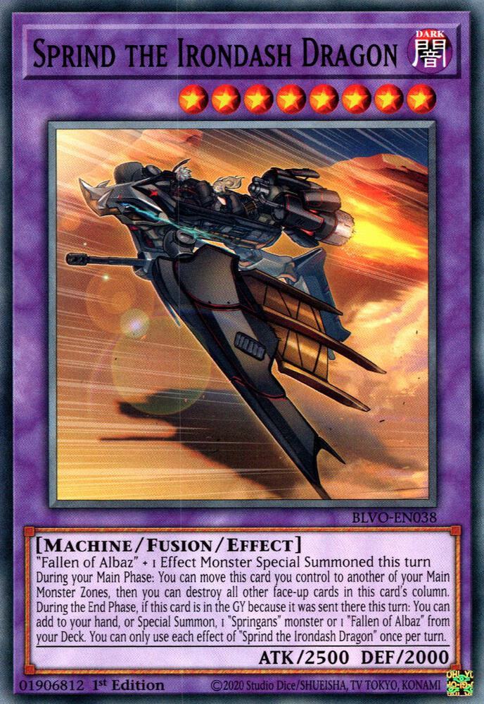 Sprind the Irondash Dragon (1st Edition) card image