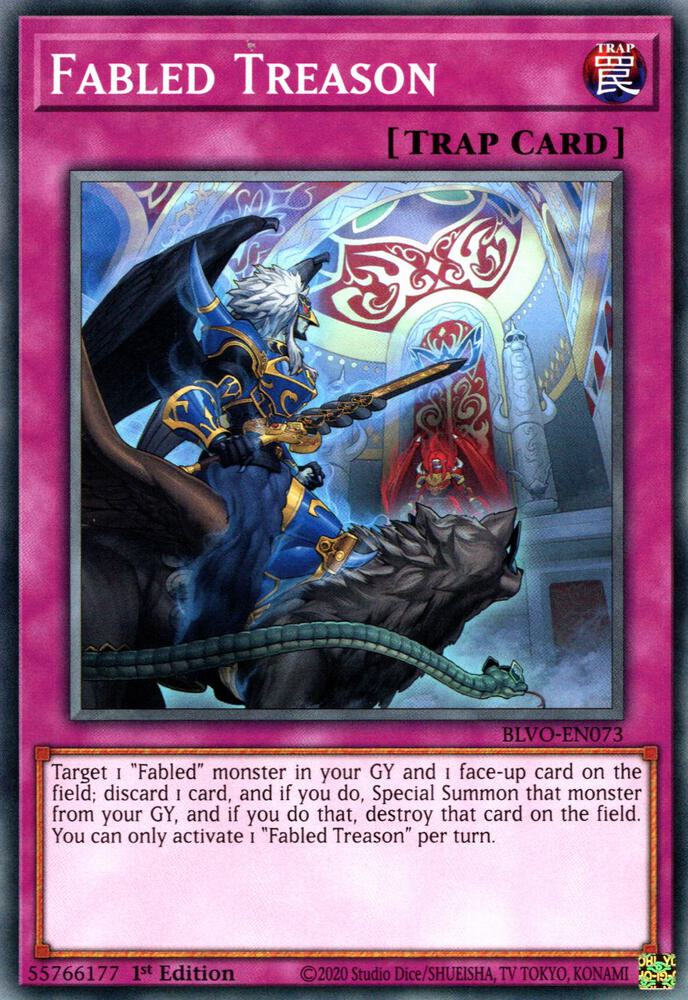 Fabled Treason (1st Edition) card image