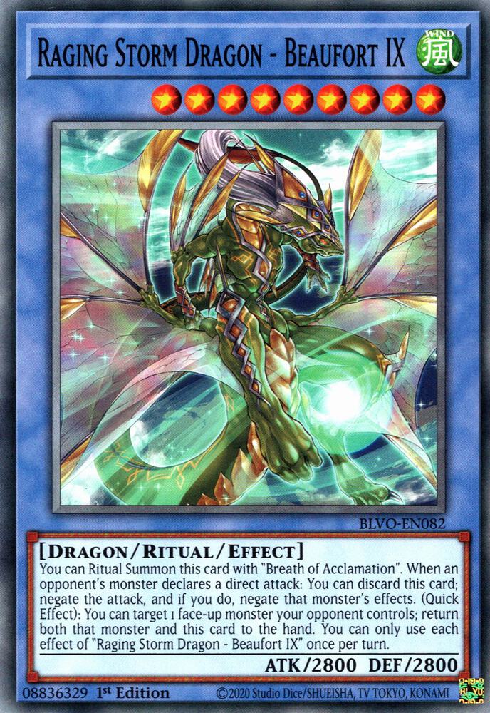 Raging Storm Dragon - Beaufort IX (1st Edition) card image