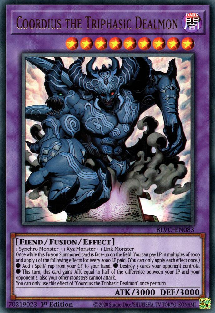 Coordius the Triphasic Dealmon (1st Edition) card image