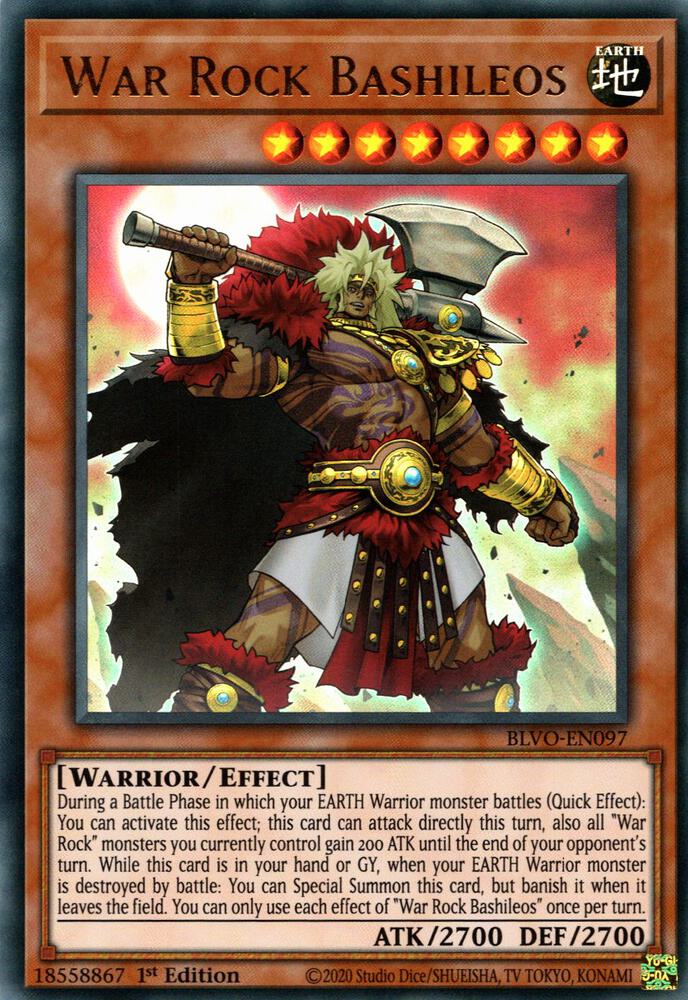 War Rock Bashileos (1st Edition) card image