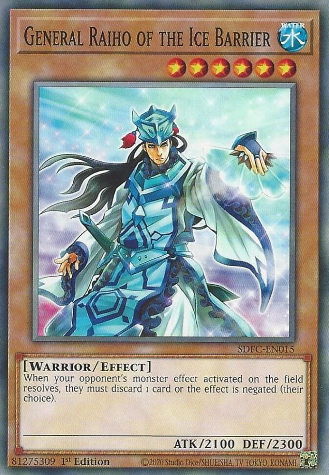 General Raiho of the Ice Barrier card image