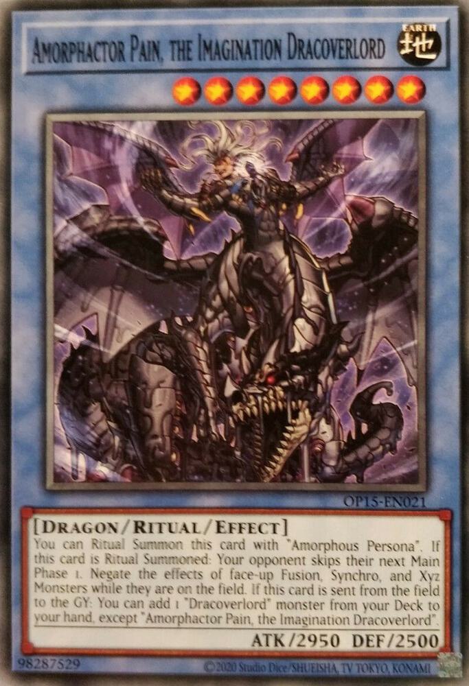 Amorphactor Pain, the Imagination Dracoverlord card image