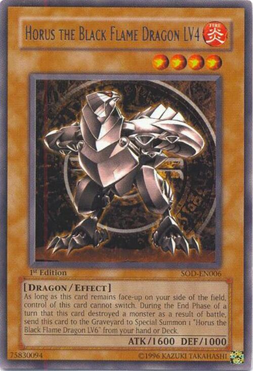 Horus The Black Flame Dragon LV4 card image
